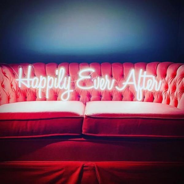 Happily Ever After Neon Sign Wedding Reception