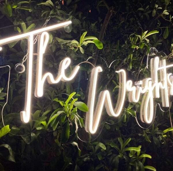 Custom Neon Sign Wedding Venue