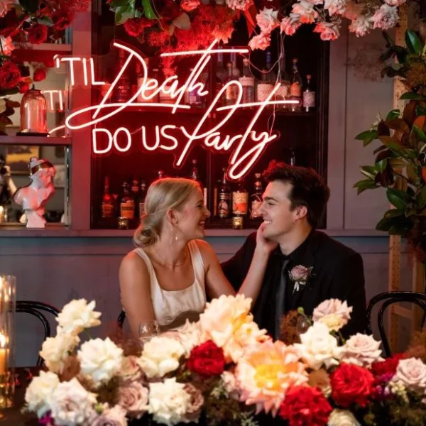 ‘Til Death Do Us Party Neon Sign