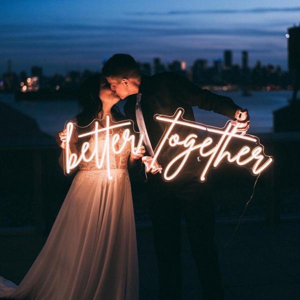 Better Together Wedding Neon Sign