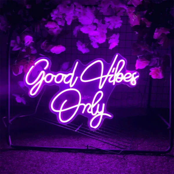 Good Vibes Only Neon Sign