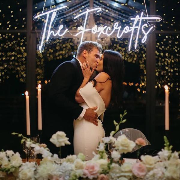 Custom Neon Sign for Wedding Reception
