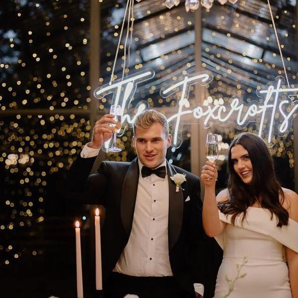 Custom Neon Sign for Wedding Reception