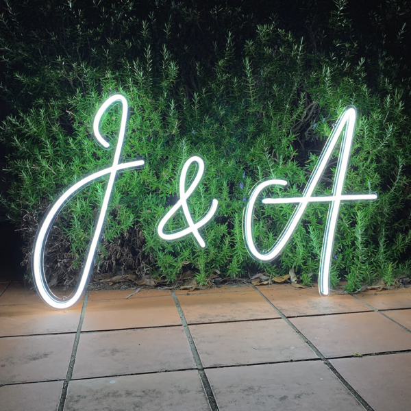 Initials Neon Sign