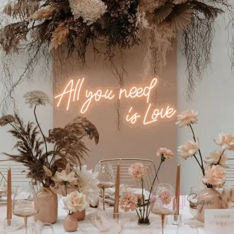 All you need is love Neon Sign